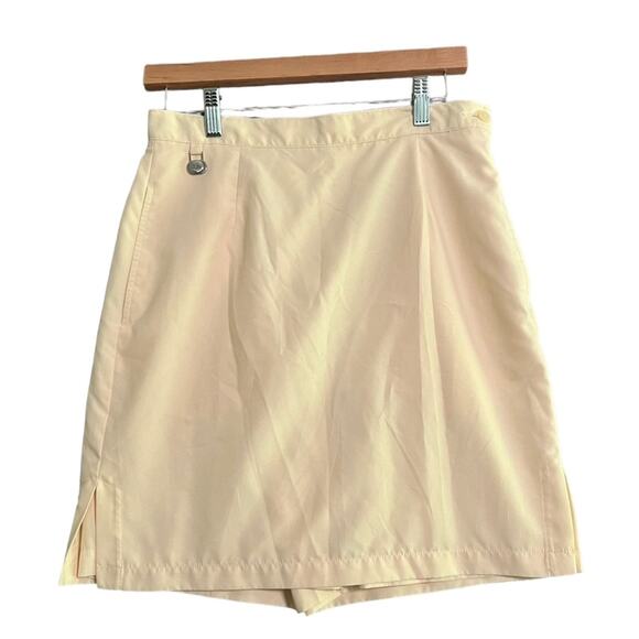 Liz Claiborne LIZGOLF Skort Womens Size 8 Light Yellow Tennis Pickleball Golf - Picture 1 of 10